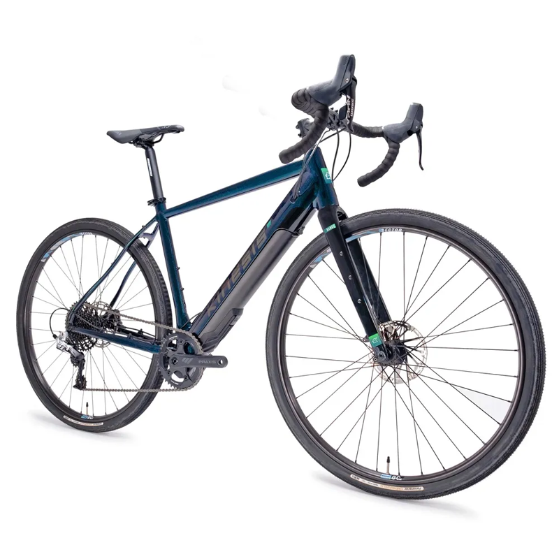 Kinesis UK Range Ride 50 Drop Bar Adventure E-bike in Blue-1